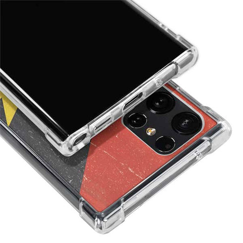 Antigua and Barbuda Flag Distressed Galaxy S22 Ultra Clear Case